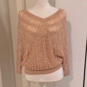 The cue pale pink nude sweater small NWOT #56